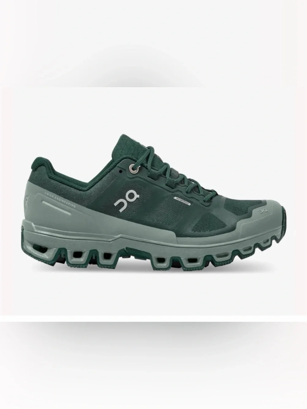 On Cloudventure Waterproof Green Trail Shoes Missiongrip Women’s Size 11